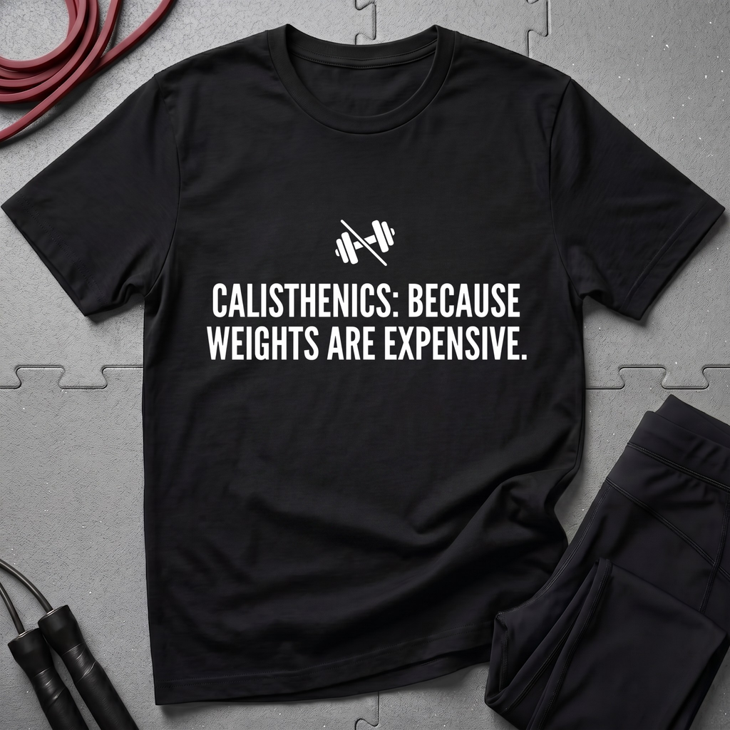 Calisthenics Because Weights are Expensive T-Shirt