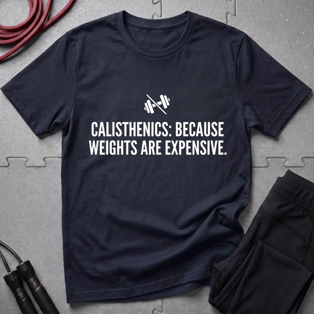 Calisthenics Because Weights are Expensive T-Shirt