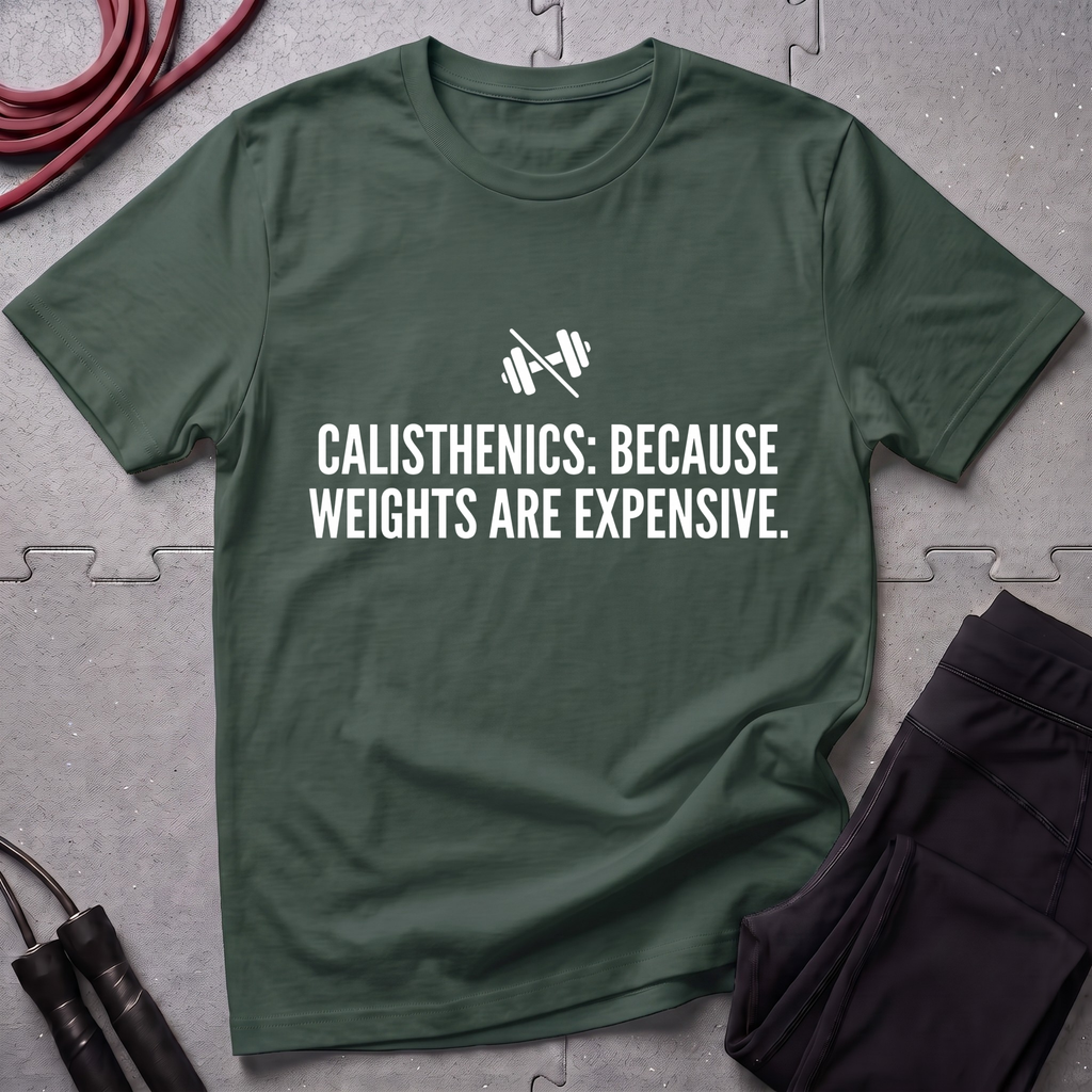 Calisthenics Because Weights are Expensive T-Shirt