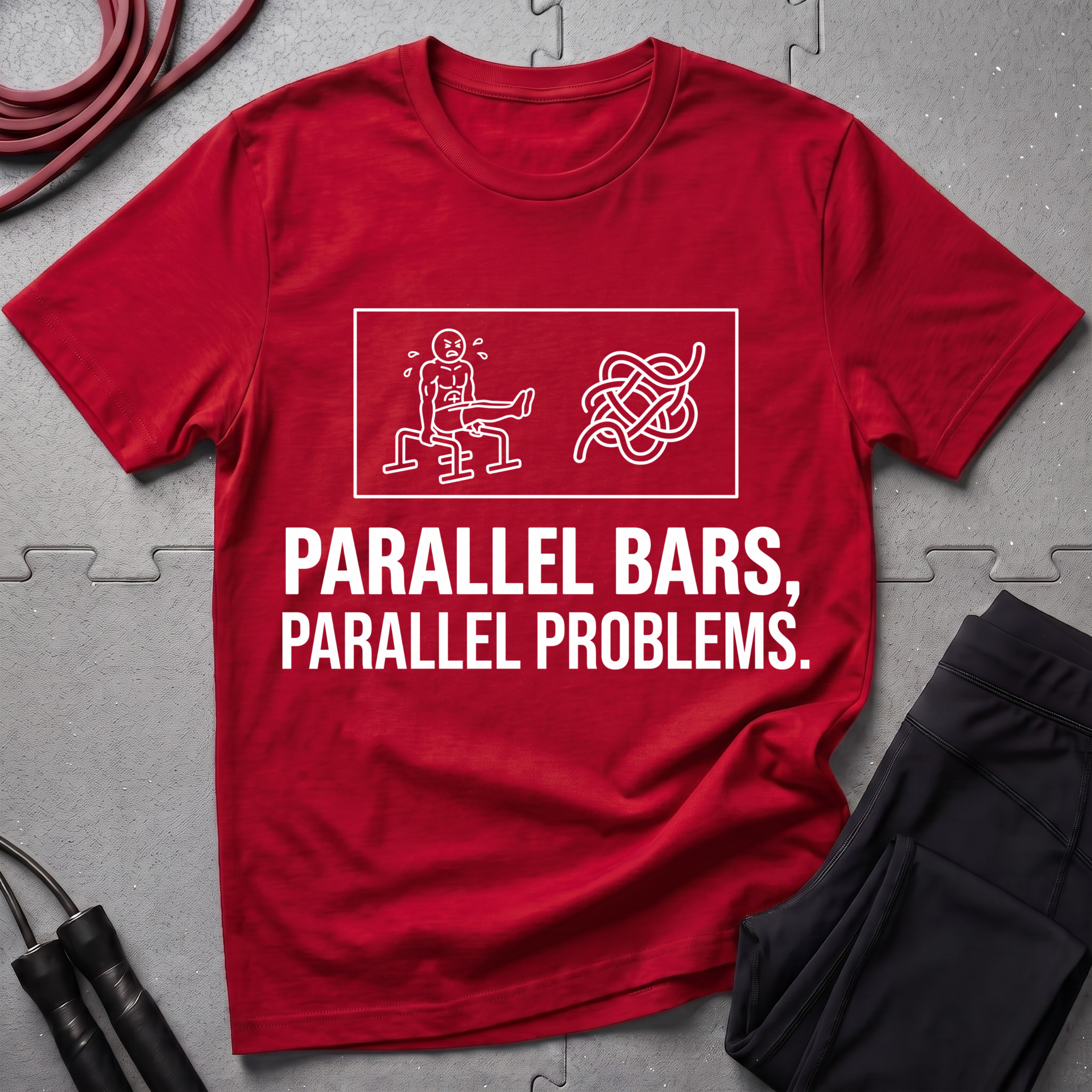 Parallel Bars Parallel Problems T-Shirt