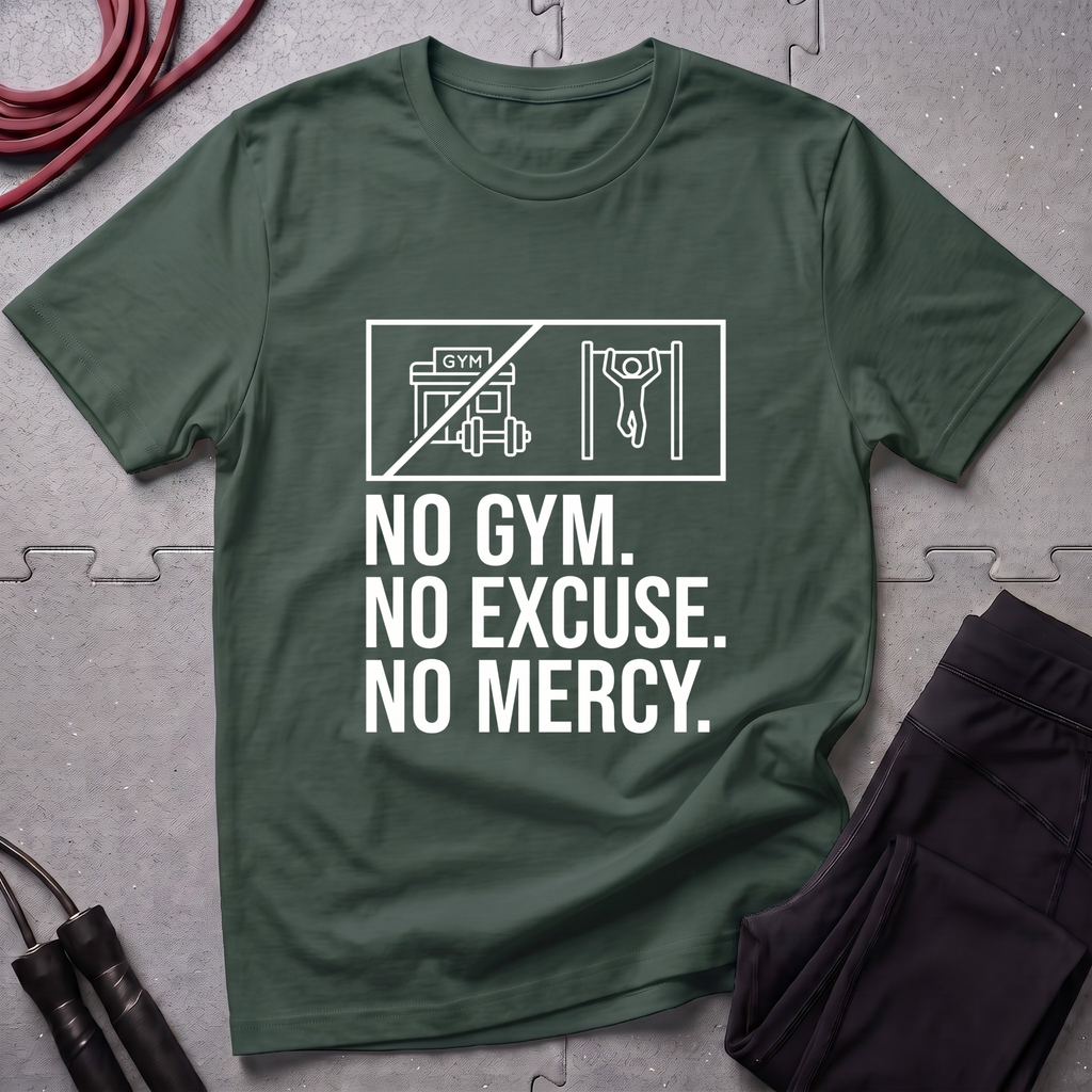 No Gym No Excuses No Mercy T-Shirt