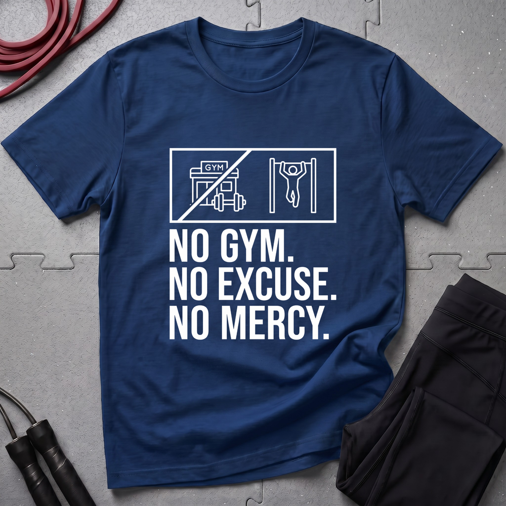 No Gym No Excuses No Mercy T-Shirt