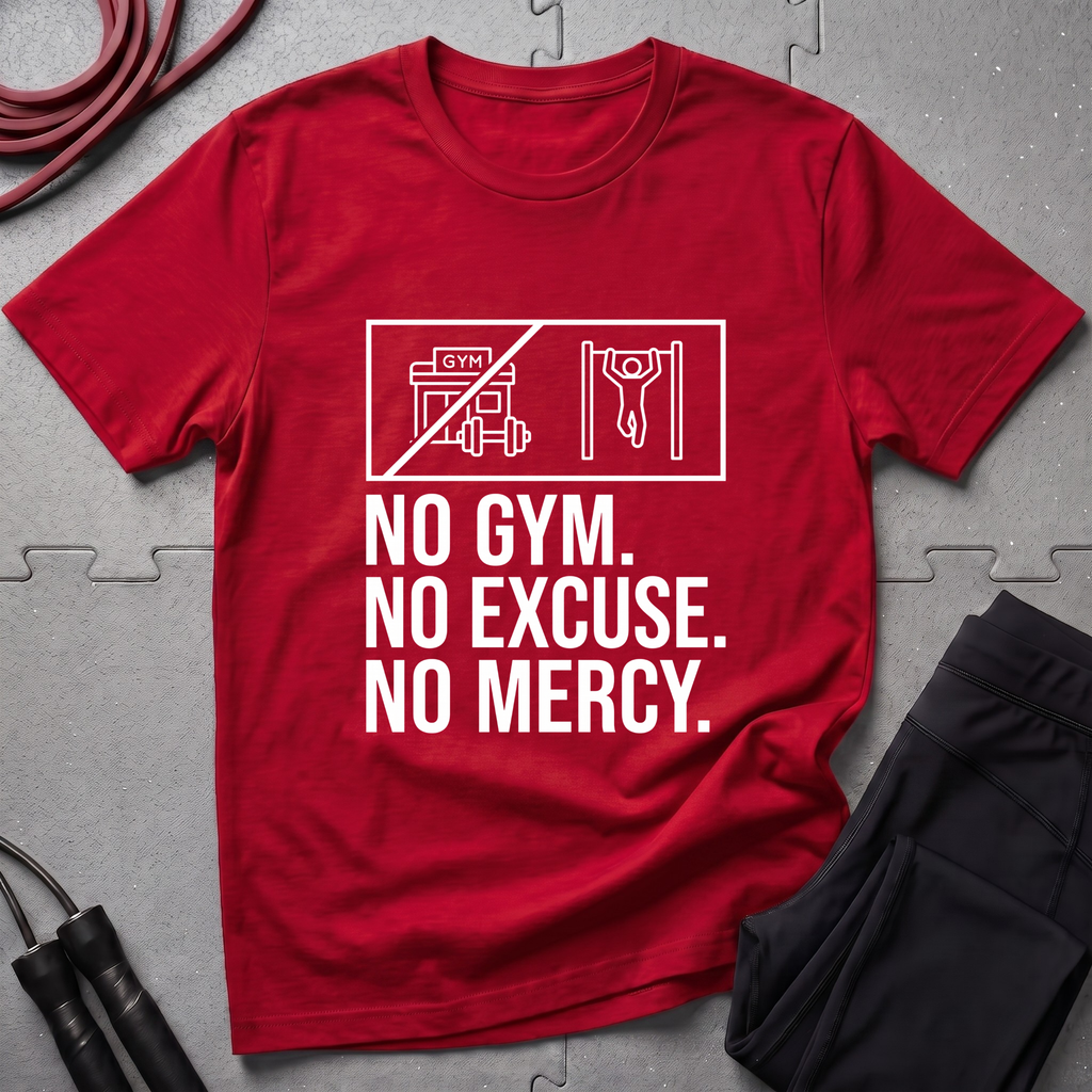 No Gym No Excuses No Mercy T-Shirt