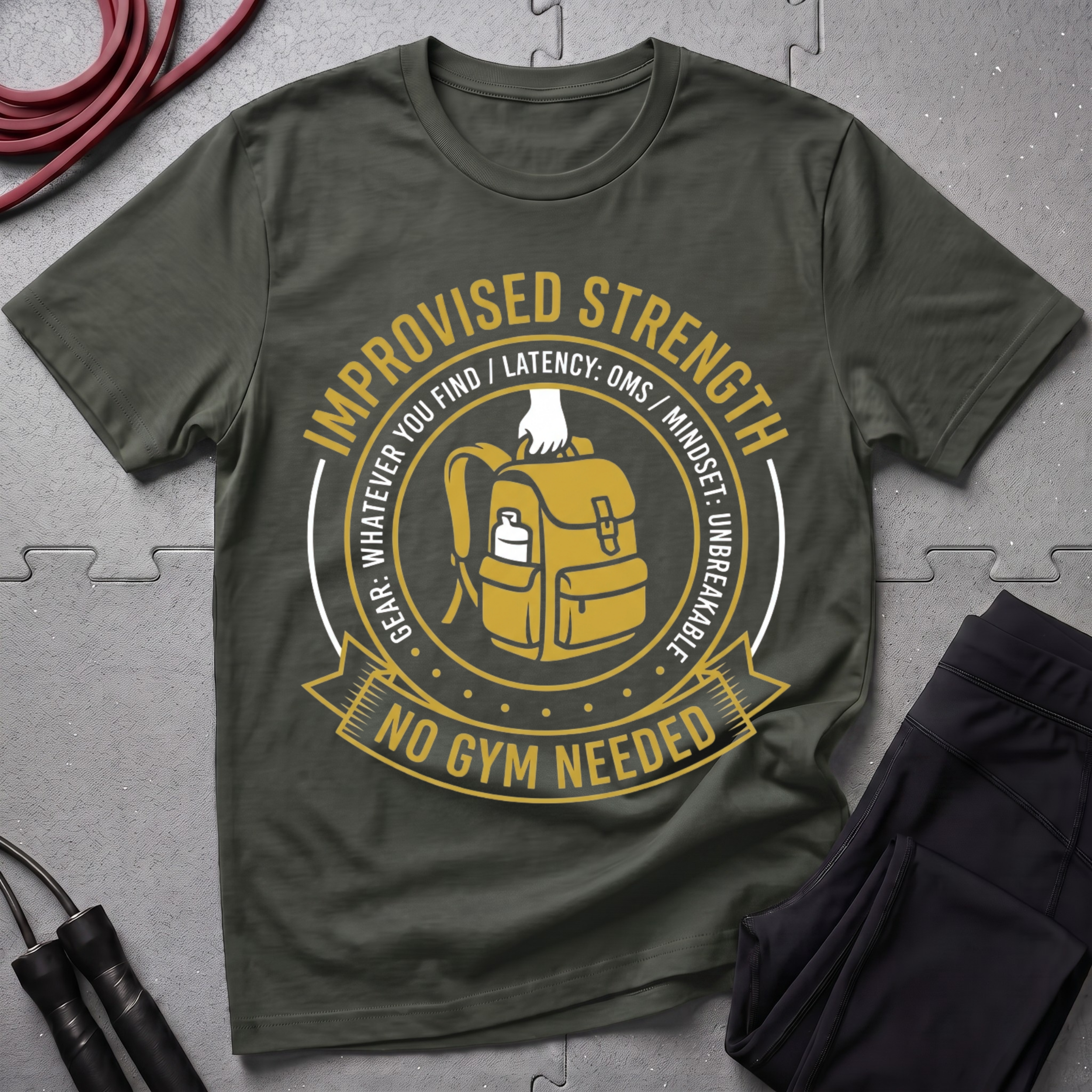 Improvised Strength No Gym Needed T-Shirt