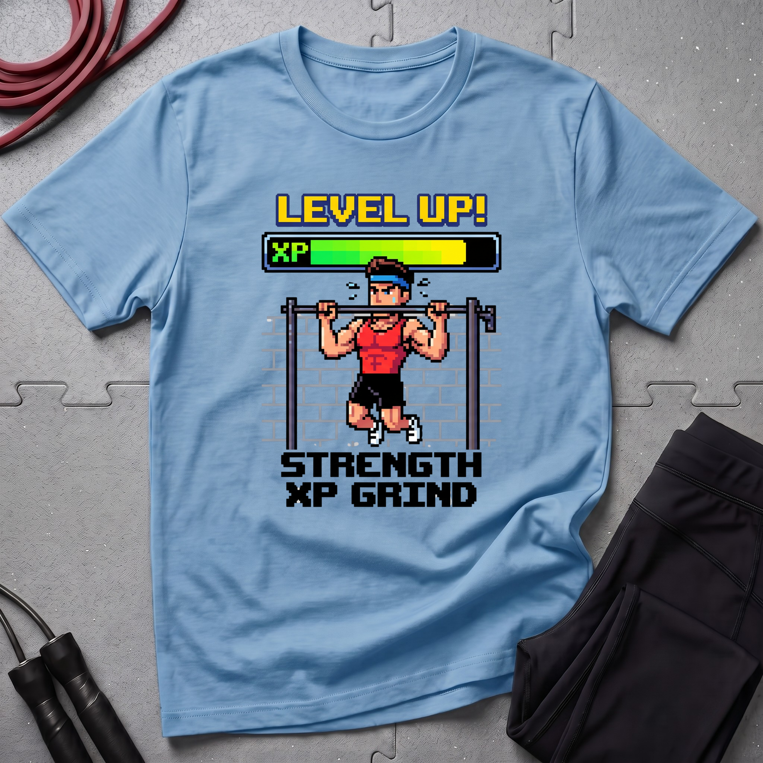 Level Up Strength Xp Grind Tshirt