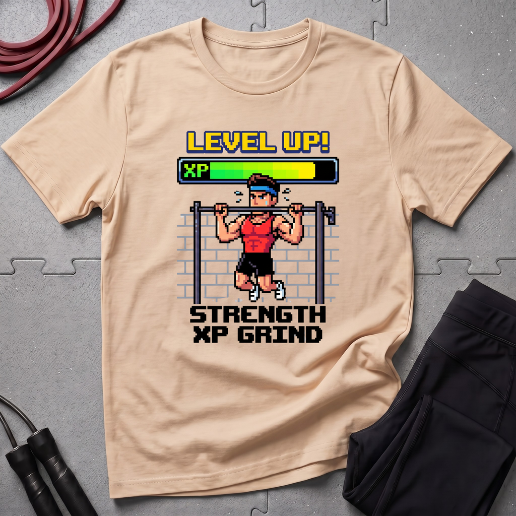Level Up Strength Xp Grind Tshirt