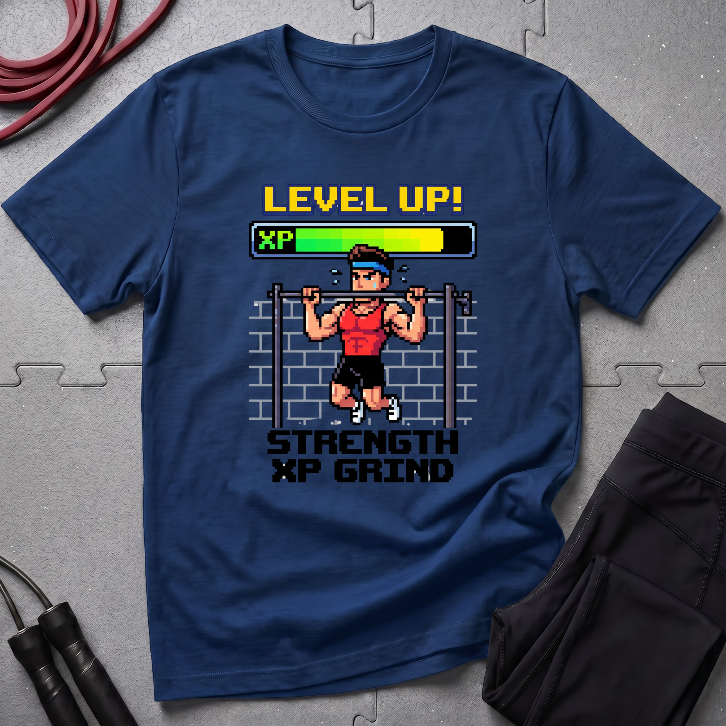 Level Up Strength Xp Grind Tshirt
