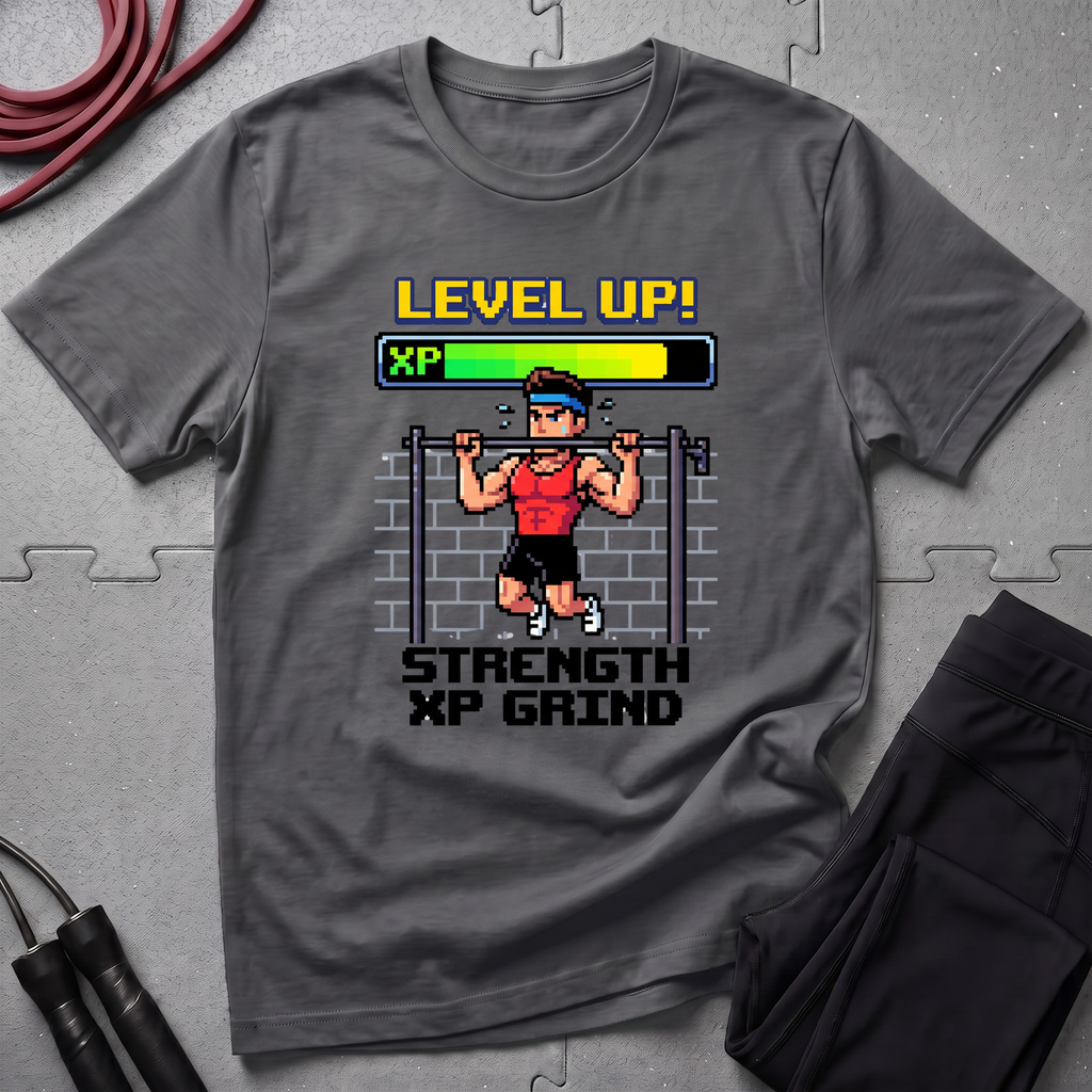 Level Up Strength Xp Grind Tshirt