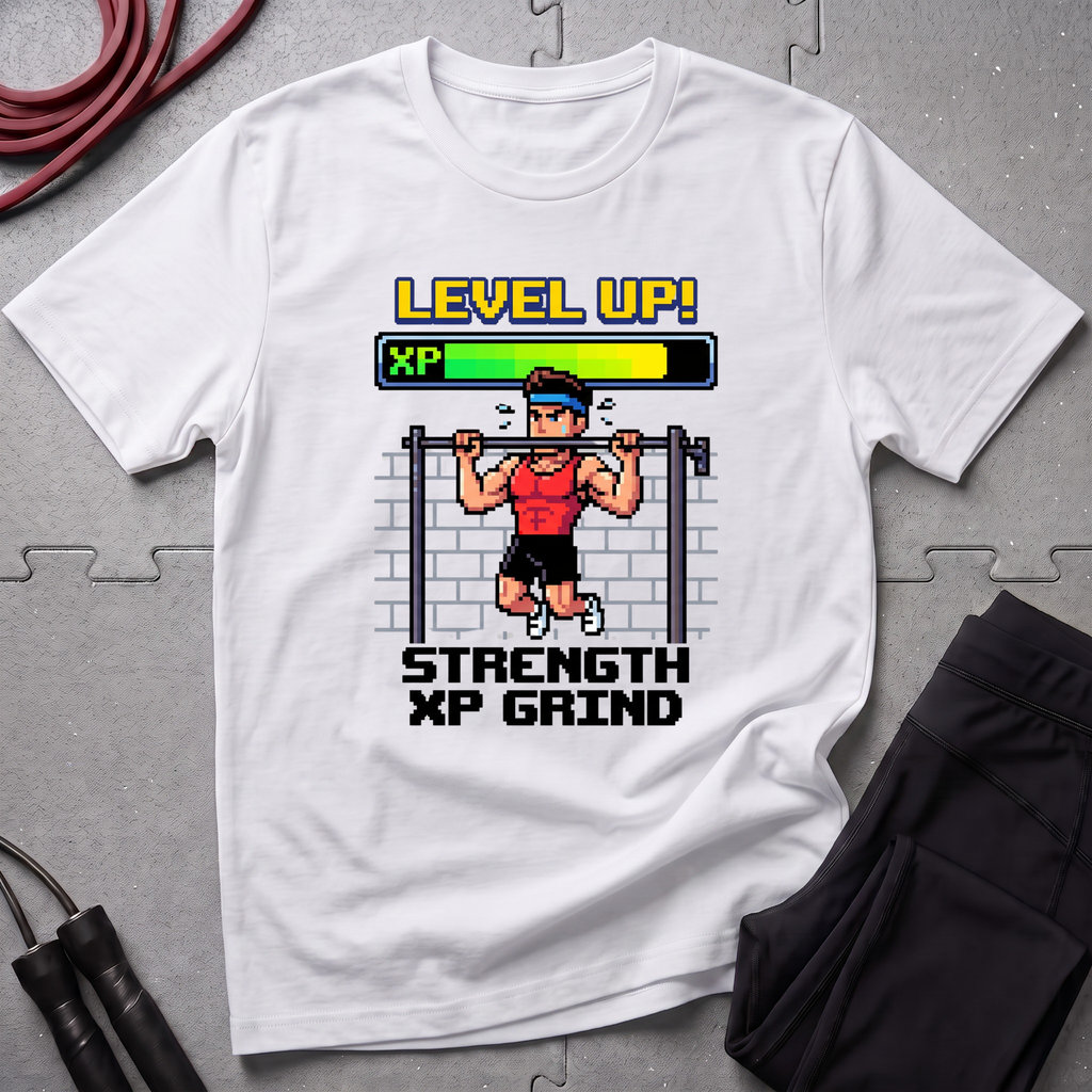 Level Up Strength Xp Grind Tshirt