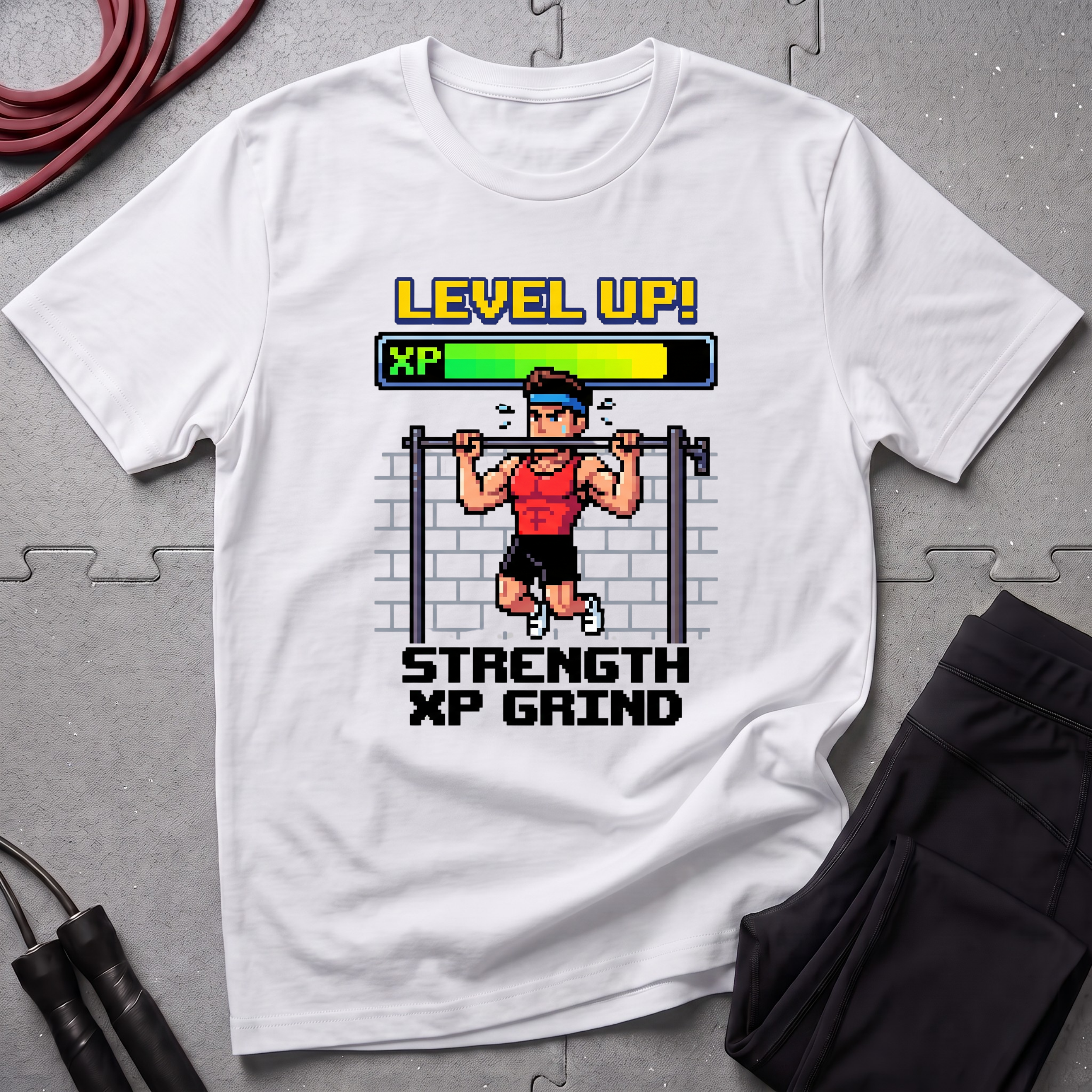Level Up Strength Xp Grind Tshirt