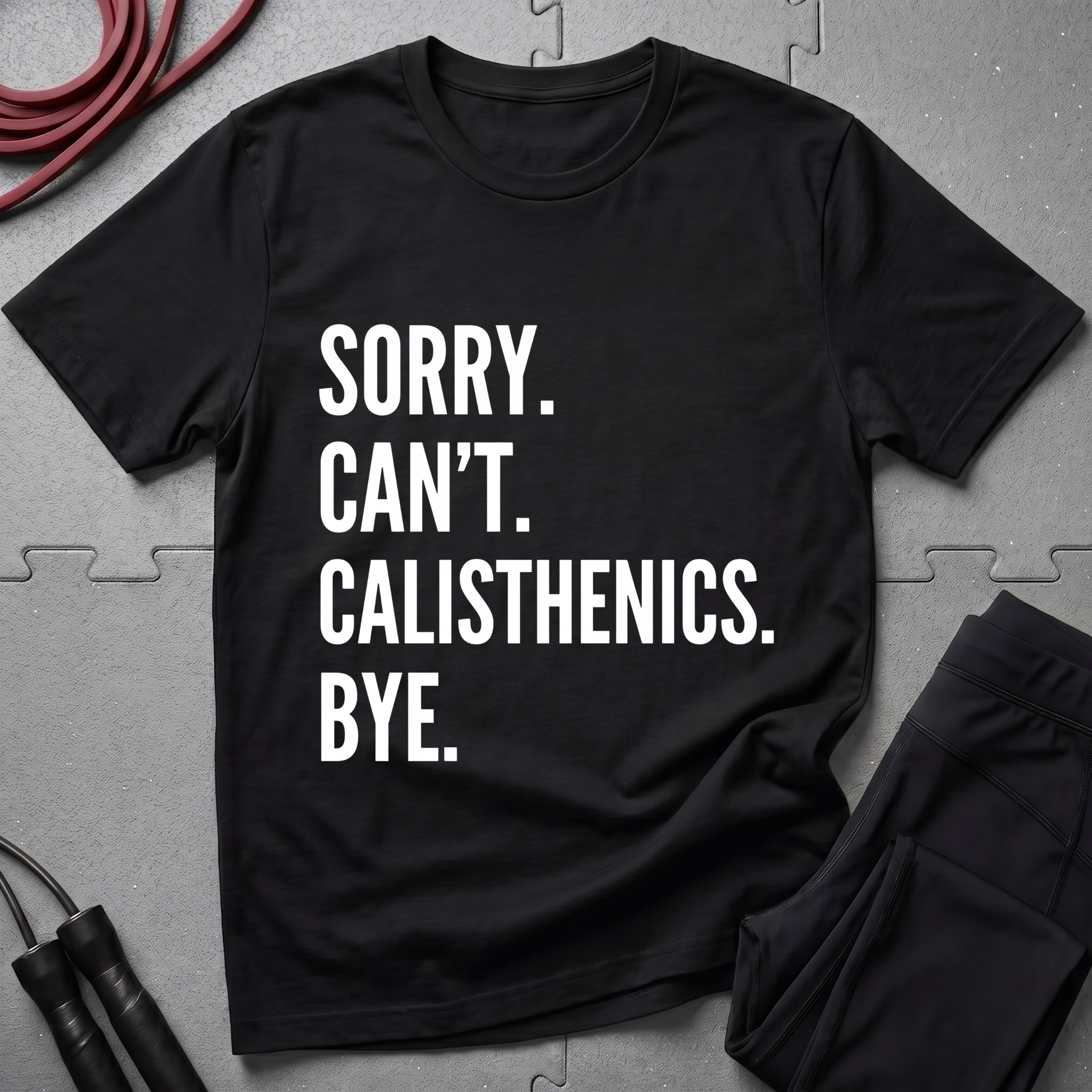 Sorry Cant Calisthenics Bye T-Shirt