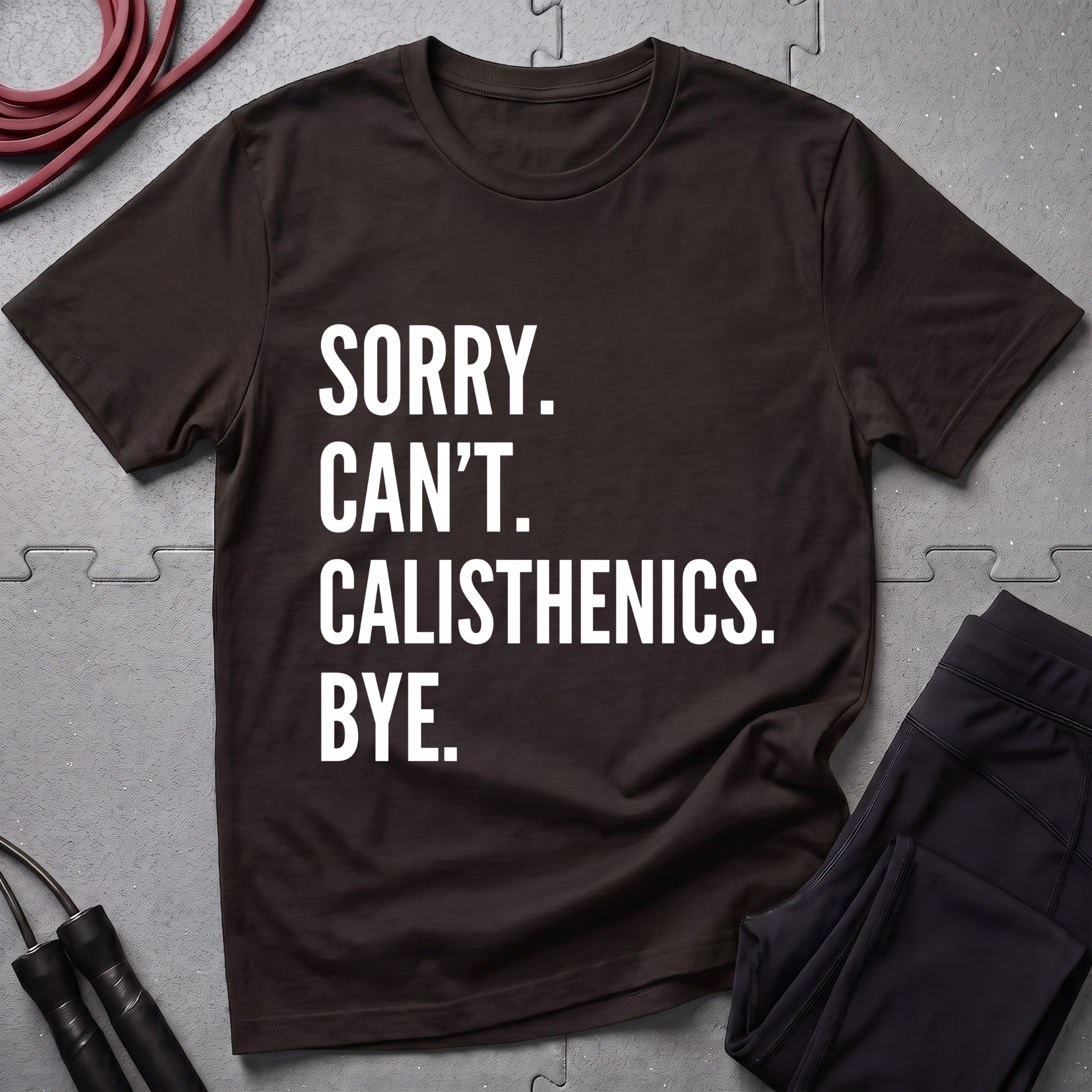 Sorry Cant Calisthenics Bye T-Shirt