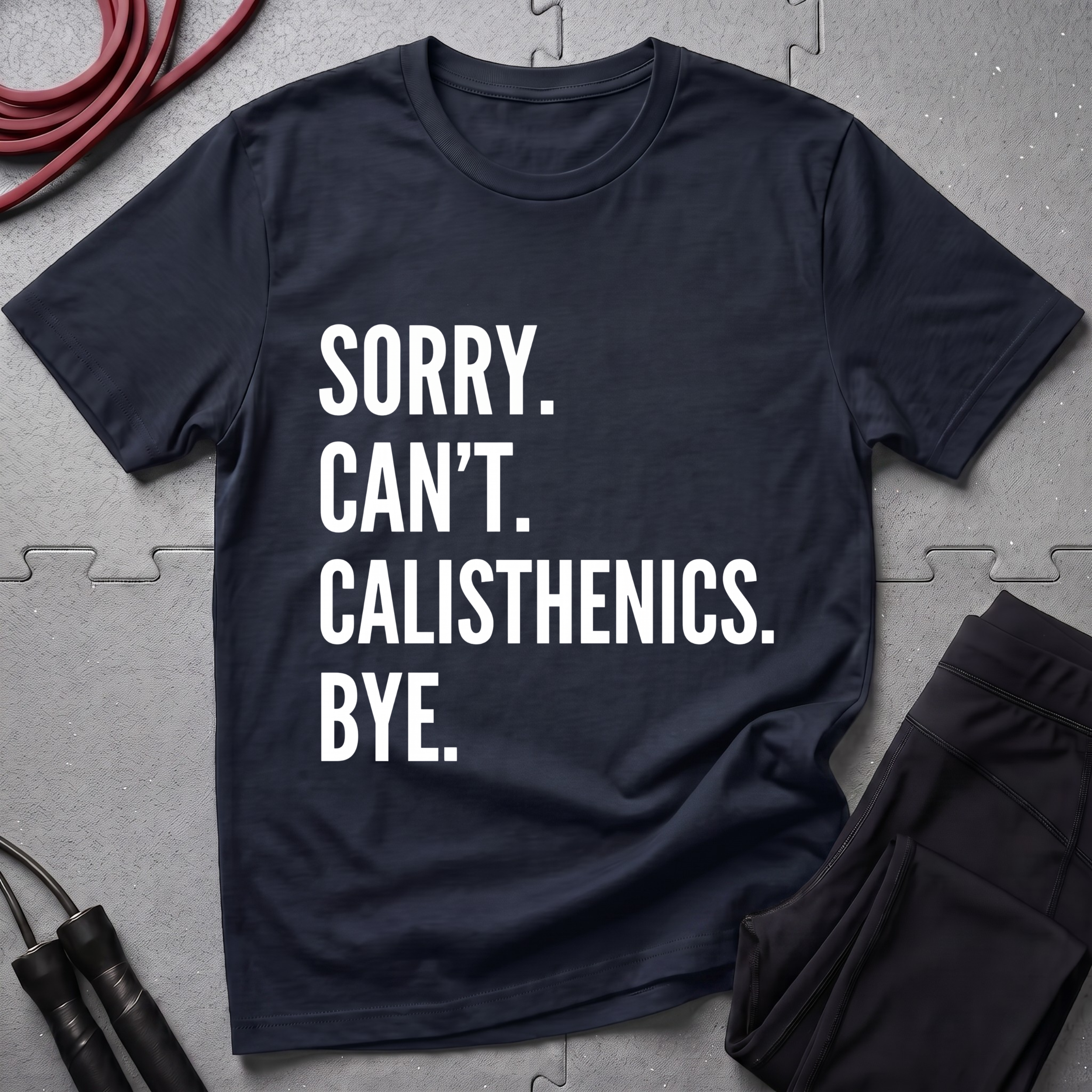 Sorry Cant Calisthenics Bye T-Shirt